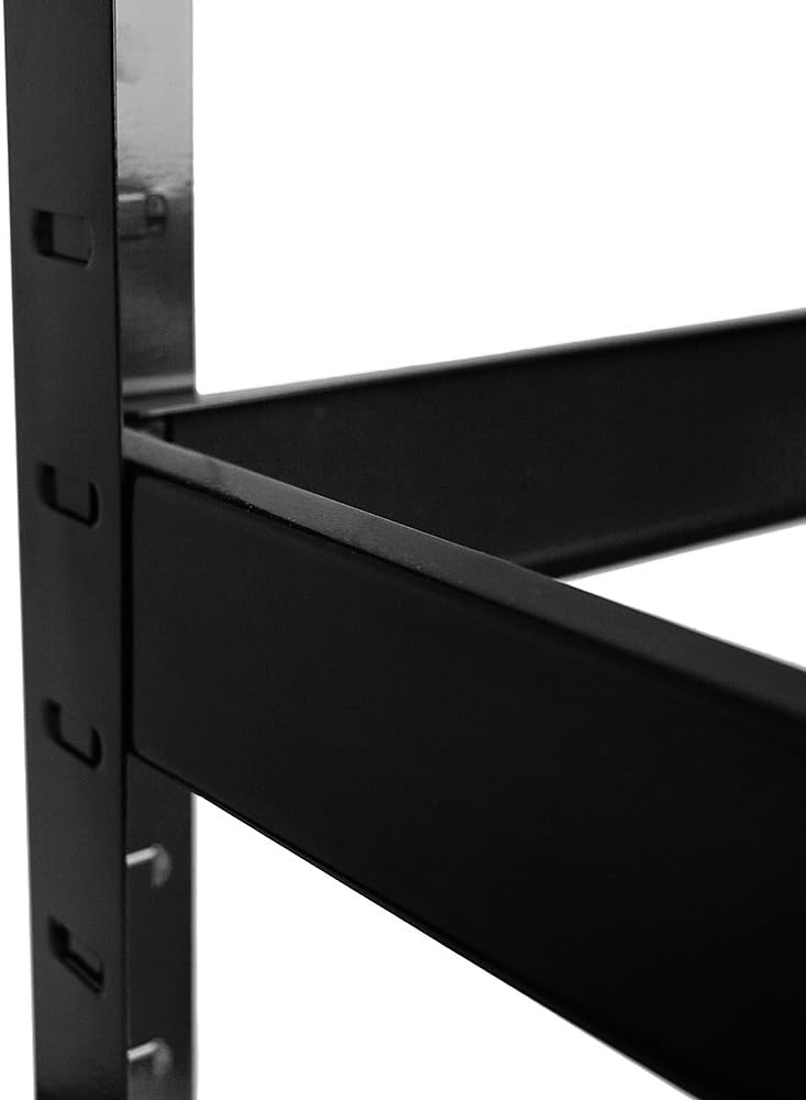 Home Vida 5 Tier Black Heavy Duty Adjustable Steel Garage Shelving Unit (H) 1500mm (W) 700mm - 875kg Weight Capacity - Image 5