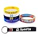 AMIC Silicone Wristband Bracelet -4 or 5PCS Assorted Color