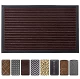 Mibao Entrance Door Mat, 18 x 30 inch Large Low-Profile Non-Slip Welcome Front Outdoor Rug, Doormat for Entry, Patio