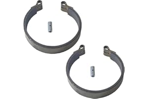 JOIQEXJ (2 Pack) Go Kart Mini Bike 4.5" Brake Band Go Kart Brake Kit 4 1/2" for Go-Cart ATV Mini bike Brake Drum