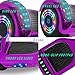 cho Colorful Wheels Series Hoverboard Safety Certified Hover Board Electric Scooter with Built in Speaker Smart Self Balancing Wheels (Chrome Purple)