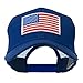 6 Panel Mesh American Flag White Patch Cap - Royal OSFM