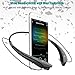 Bluetooth Headset Headphones Rymemo Newest Lightweight Wireless Stereo Music Earphones Vibration Sport Neckband Style Earpiece w/Microphone for Cellphone,Grey-Black