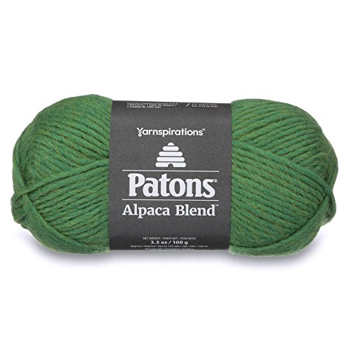 Patons  Alpaca Blend Yarn - (5) Bulky Gauge  - 3.5oz -  Turf -  Machine Washable  For Crochet, Knitting & Crafting