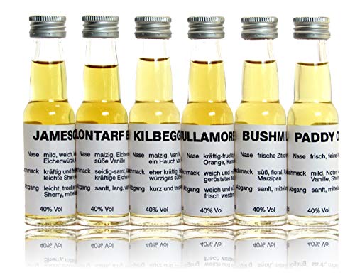 Whiskey Einsteiger Tasting Set Whiskey aus Irland inklusive mundgeblasenes Tasting-Glas – Bild 5