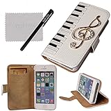 xhorizon TM Premium Hybrid Leather Flip 3D Piano Bling Crystal Case ZY for iPhone 4/4s/5/5s/6/6 Plus Samsung GALAXY S3/S4/S5/Note2/Note3/S3 Mini/S4 Mini