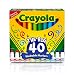 Crayola Ultra Clean Washable Broad Line Markers, 40 Classic Colors, Gift For Kids