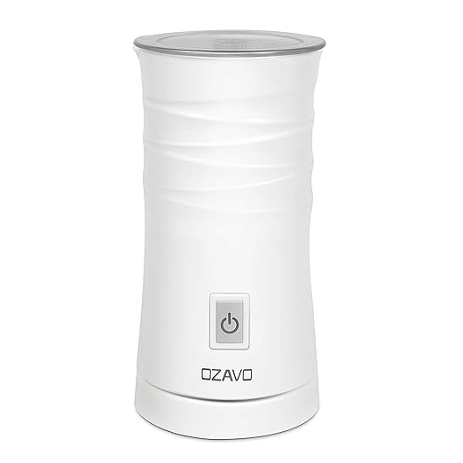 OZAVO Milchaufschäumer Elektrische, Milchschäumer 3 in 1 Automatische, Kalt- oder Heißschaum für Kaffeemilch, Antihaftbeschic