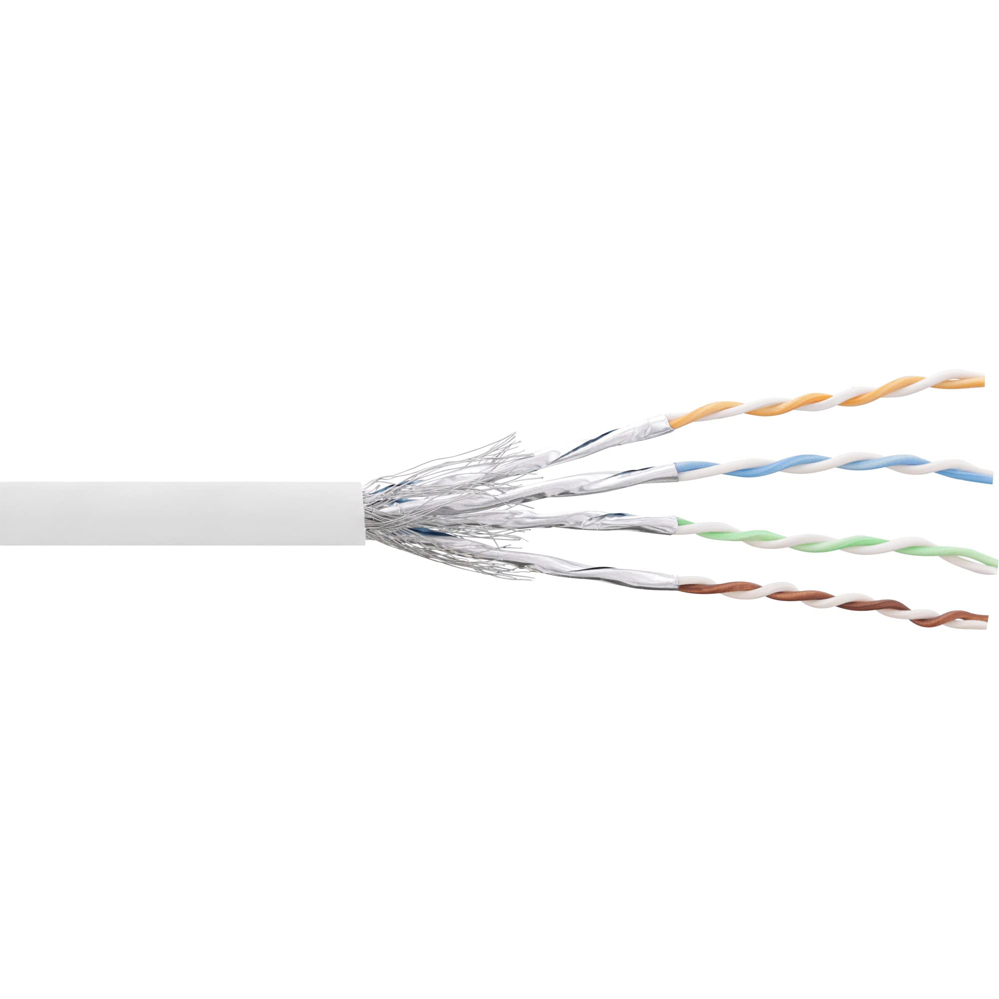 InLine S-STP/PIMF AWG27 Patch Cable Cat. 6 PVC 100 m White