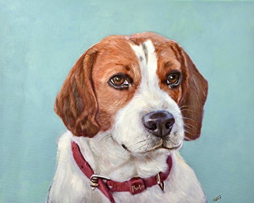Custom Pet Painting From your Photo, Oil color Portrait ON artist canvas, Size 8X10 or larger (not framed)