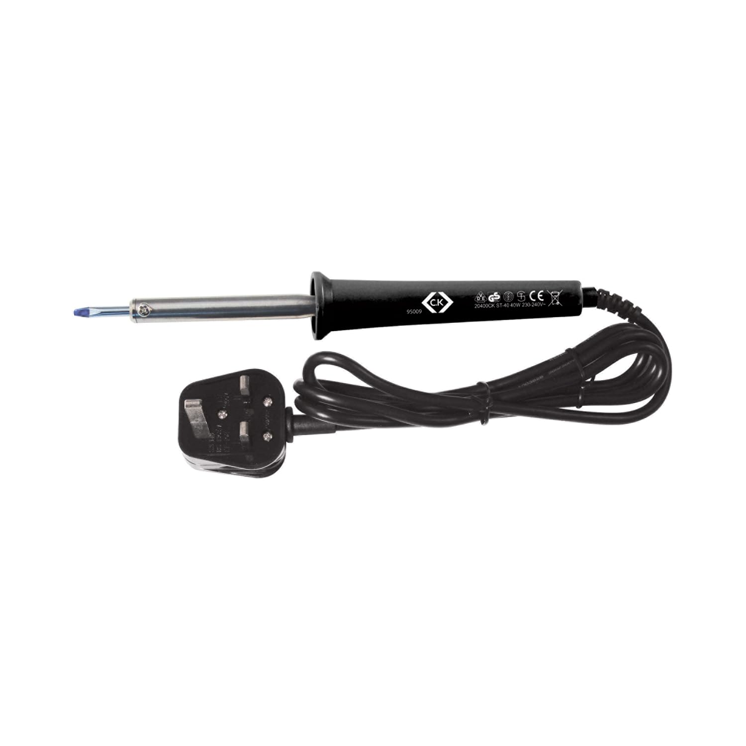 C.K 495010 Soldering Iron with UK 3-Pin Plug, 40 W