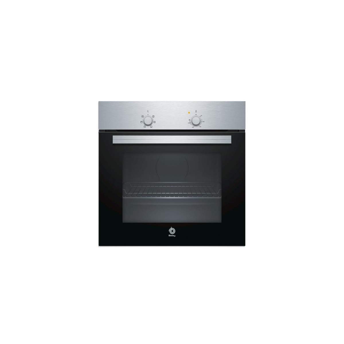 Balay-3HB1000X0-Horno-multifuncion-5-funciones-indicador-luminoso-71-L-60-cm-Inox-Basico-NegroAcero-inoxidable