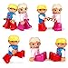 Minifigures Set of 48+10 - Lego-compatibe Mini People with Accessories Educational Building Bricks Toy