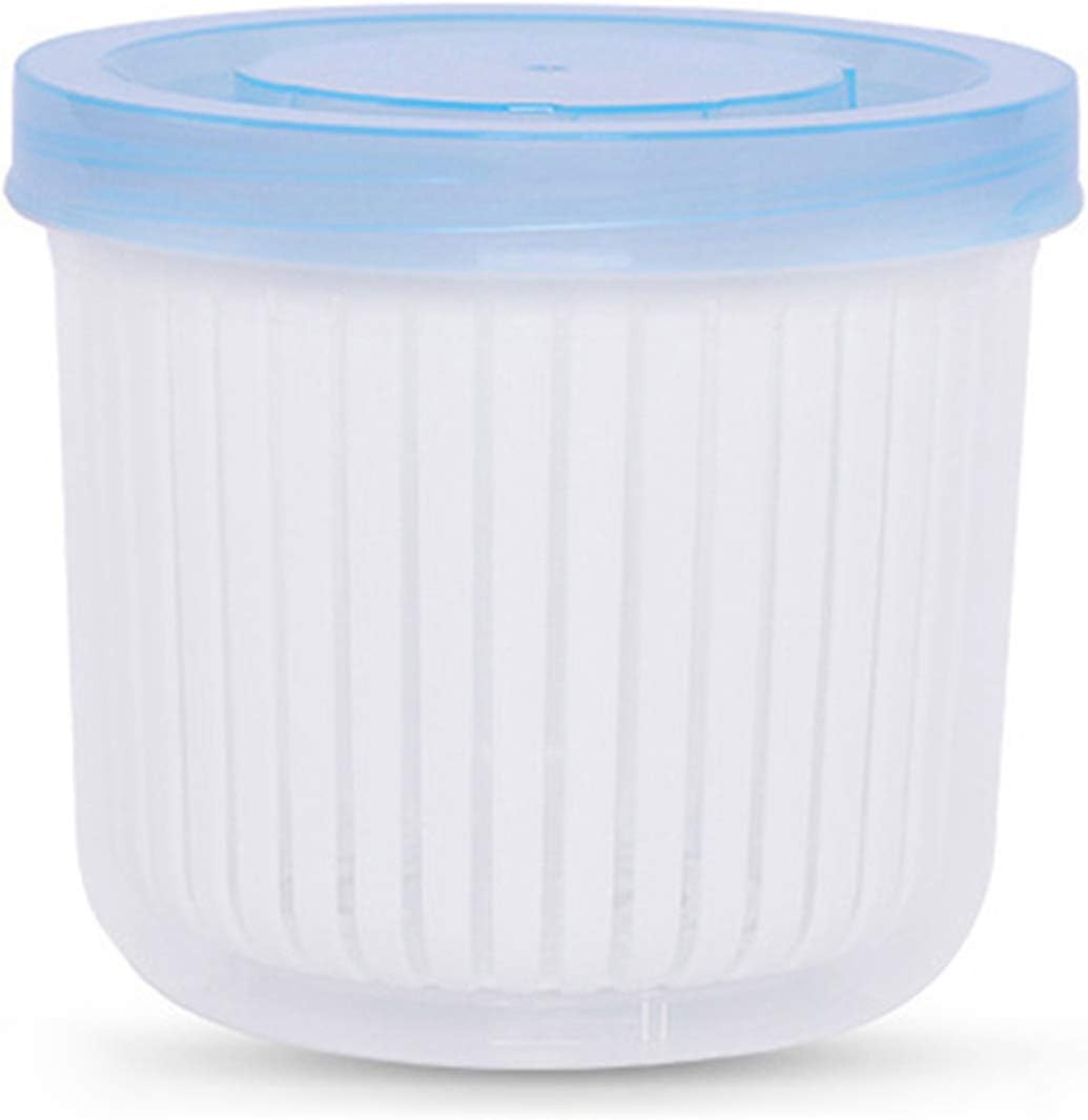 1/3 PCS 2-Layer Drain Basket with Lid & Split Joint Mini Portable Refrigerator Storage Box Food Organizer for Ginger Garlic Onion Storage