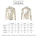 JOGAL Men's Metallic Silver Long Sleeve Button Down Shirts 70s Disco Costume XX-Large Glod