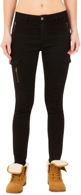 jean skinny cargo femme