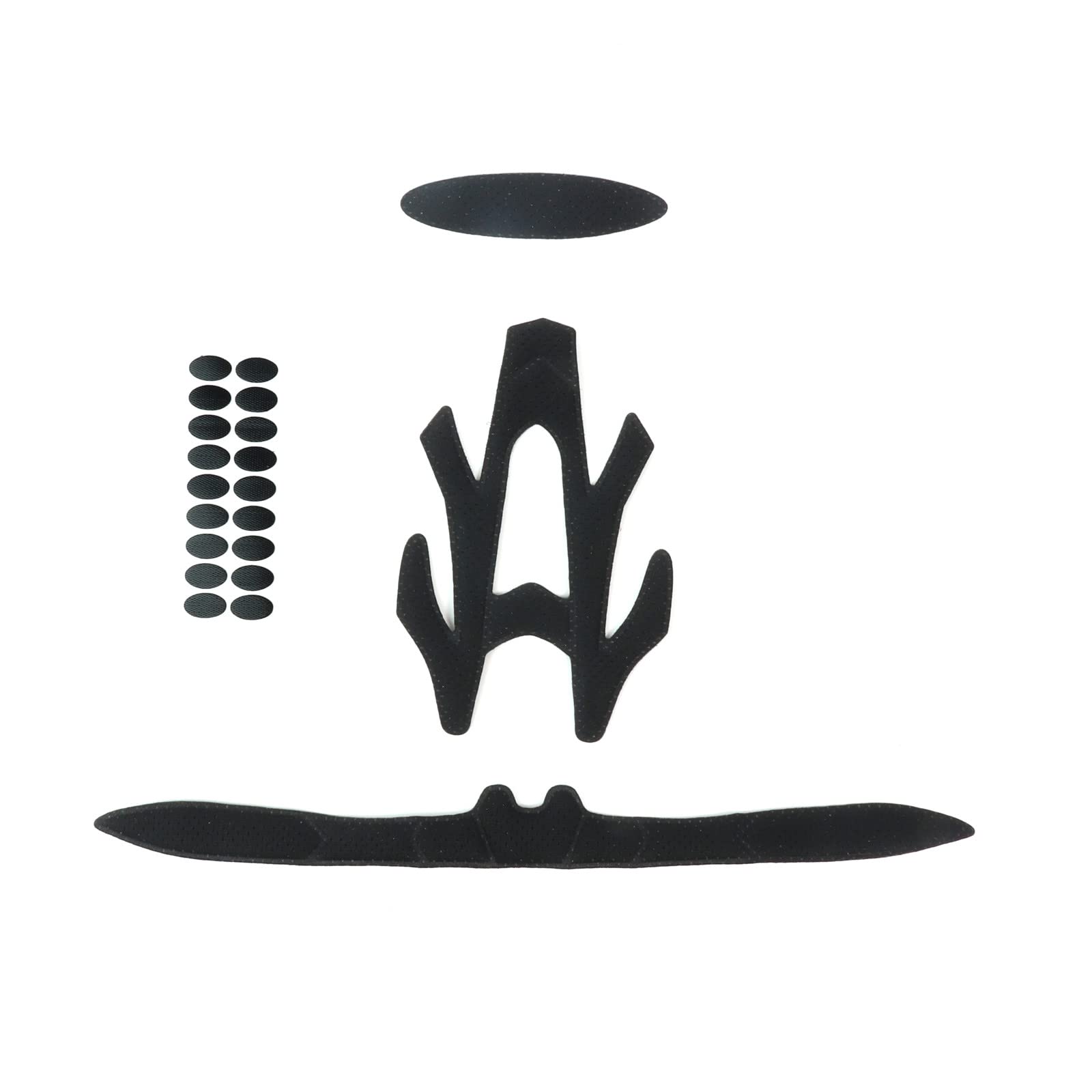 PAXLAMB Helmet Inner Padding Foam Pads Kit Sealed Sponge Protective Lining Protection Liner Cushion Mat Set for Outdoor Sports Cycling Bike Motorcycle Bicycle Riding Accessories (Black M)