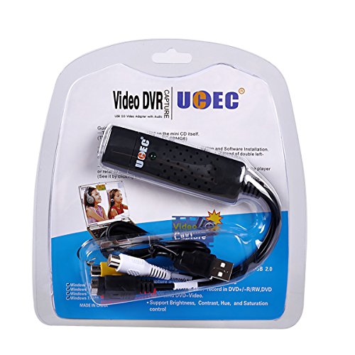 UCEC USB 2.0 Video Audio Capture Card Device Adapter VHS VCR TV to DVD