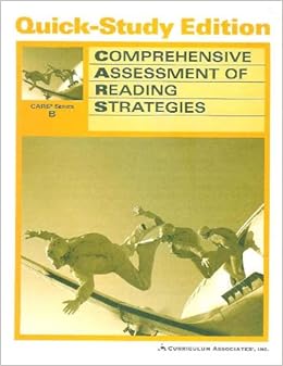 Comprehensive Assessment Of Reading Strategies Cars Series B Quick Study Edition Students Edition 2nd Grade Deborah Adcock 9780760944592 Amazon Com Books