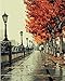 Colour Talk Framed Canvas of Paint by Numbers Kits for Adults and Kids - Romantic Love Autumn 16x20 inch