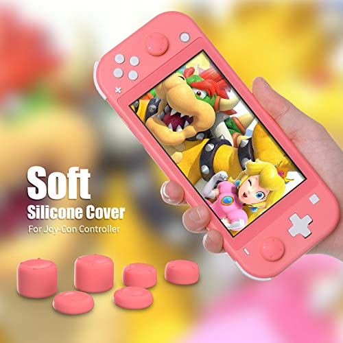 Switch lite Coral Thumb Grips, Switch lite Coral Accessories, Joystick