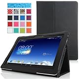 MoKo ASUS MeMO Pad FHD 10 ME302C Case - Slim Folding Cover Case for ASUS MeMO Pad FHD 10-Inch ME302 ME302C Tablet, BLACK (with Smart Cover Auto Wake / Sleep Feature)