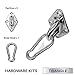 Windscreen4less Sun Shade Sail Hardware Kit - 8 Inches - Super Heavy Duty - for Triangle Sun Shade Sail