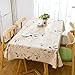LEEVAN Heavy Weight Vinyl Rectangle Table Cover Wipe Clean PVC Tablecloth Oil-Proof/Waterproof Stain-Resistant- 54 x 72 Inch (Autumn Leaves)