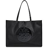 Tory Burch Women's Ella Patent Tote, Black, One Size
