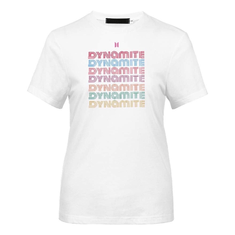 Yhrhredfjh Leotiee Unisex Kpop BTS New Album Dynamite Classic-Fit 100% Cotton Short-Sleeve Heavyweight Crewneck T-Shirt Korean Fashion Music Lover T-Shirt for Army