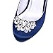ELEGANTPARK BF 2 Pcs Shoe Clips Butterfly Rhinestones Wedding Party Decoration Silver