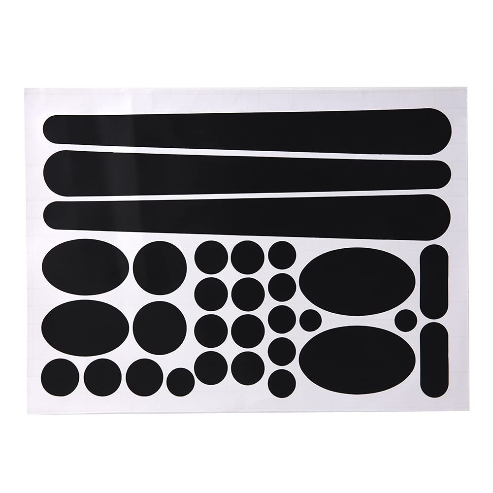 Alomejor Decal Stickers Chainstay and Frame Protector Kit for Mountain Bike Road Bike Chain Protective Black(Black)