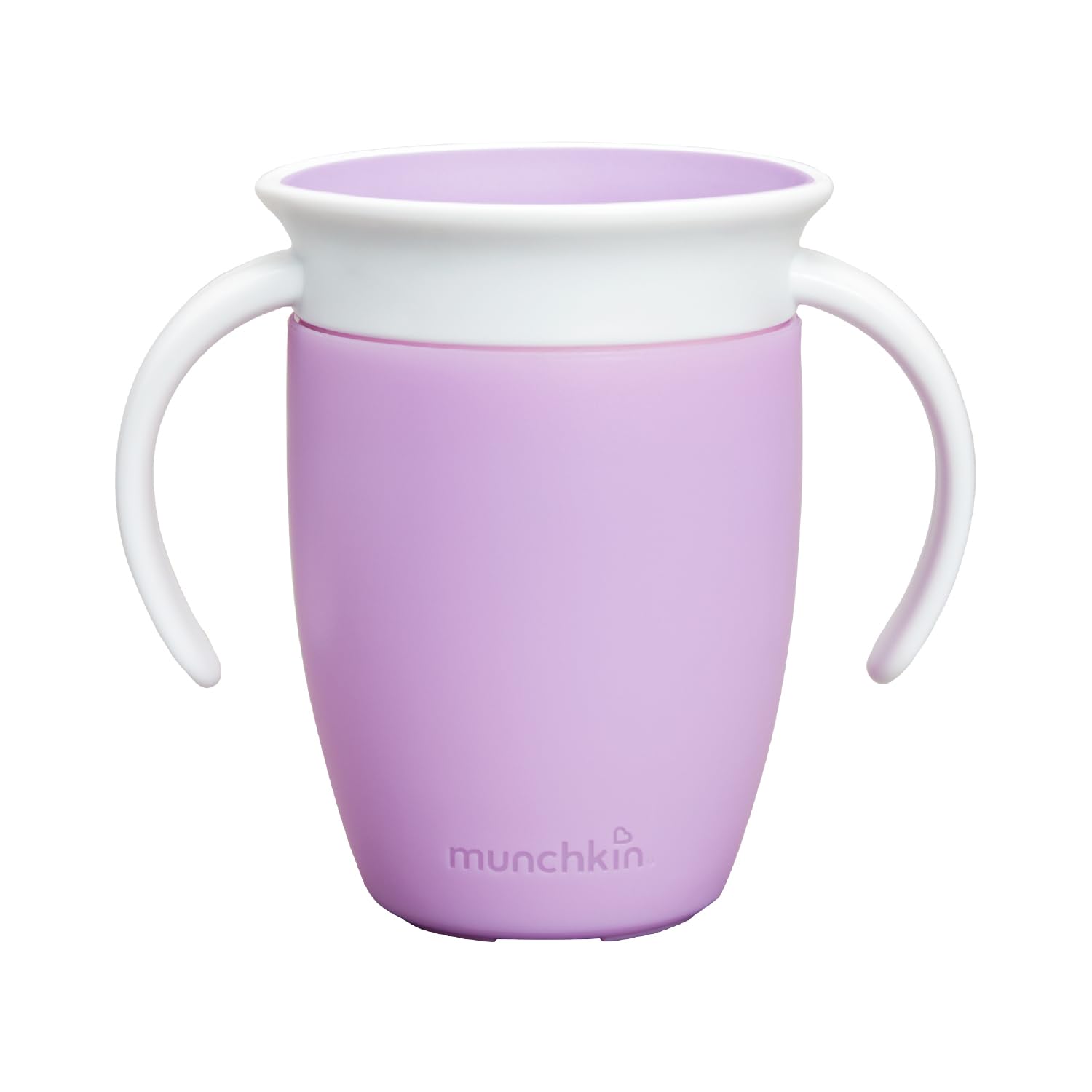 Munchkin Miracle 360 Sippy Cup | Trainer Toddler & Baby Cup | BPA Free | Non Spill |Leakproof | Baby Weaning from 6+ Months | 7oz/207ml| Purple