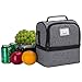 Lunch Box, Beyle Insulated Lunch Bag for Men & Women Kid, Mens Large Refrigerated Lunch Box Cooler Tote Bag, Double Deck Cooler (Grey)