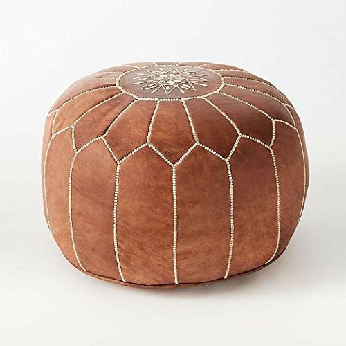 image for nomad & fashion set of 2 Premium Handmade Moroccan leather Light Brown