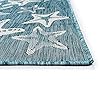 Liora Manne Indoor/Outdoor Rug, 4'10" x 7'6", Starfish Aqua