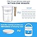 Water Filter Pitcher 10 Cup, JETERY Long-Lasting Filtered Water Pitcher with Wooden Handle, Fast Filtration with Patented ACF Military Technology, BPA Free (10 Cup)