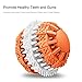 ATESSON Tough Chew Ball for Dogs, Rotatable Tooth Cleaning Toy Non-Toxic Rubber Bite Resistant, 3