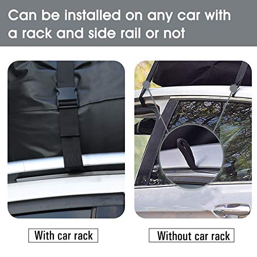 Aocoom Car Roof Bag Rooftop Cargo Carrier, 15 Cubic Feet Waterproof Car Top Luggage Storage Bag