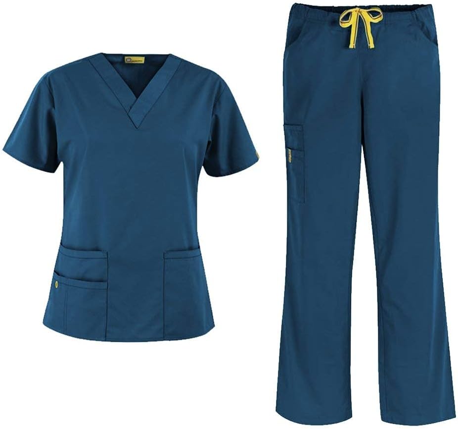 WonderWink Origins Women's 6016 Bravo Top & 5026 Romeo Pant Scrub Set