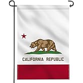 ANLEY |Double Sided| Premium Garden Flag, California State Decorative Garden Flags - Weather Resistant & Double Stitched - 18 x 12.5 Inch