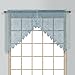 United Curtain Valerie Lace Sheer Swags, 52 by 38-Inch, Blue, Set of 2