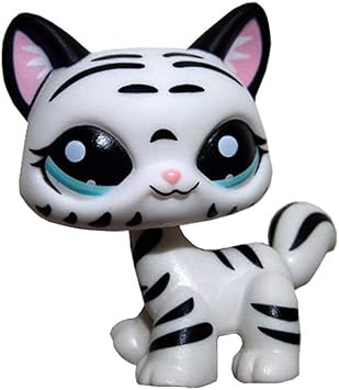 Rare Lps 1498 Littlest Pet Shop Chat Tigre Noir Blanc Aux Yeux Bleus Article Neuf Hors Emballage D Origine Amazon Fr Jeux Et Jouets