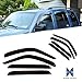 RUIANG VOYAGE for 02-07 Jeep Liberty 4pcs Front & Rear Smoke Sun/Rain Guard Vent Shade Window Visors