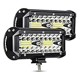 AMBOTHER LED Light Bar 7-Inch Off Road Light