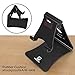 Adjustable Cell Phone Stand, iPhone Stand, Pasonomi Smartphone Cradle, Dock, Holder for iPhone 8 X 7 6 6s Plus 5 5s 5c Samsung Galaxy S8 S7 S6 Note 5 Note 8 Charging Stand (Black)