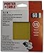 PORTER-CABLE 762800615 1/4 Sheet 60 Grit Adhesive-Backed Sanding Sheets (15-Pack)