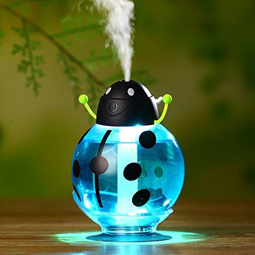 Beatles Humidifier in Car Automatic Shut-Off with Optional Night Light Cool Mist 0 Radiation for Baby Room 260ml (Blue)