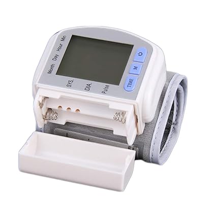 Yuehg Tensiómetro de Brazo Cómodas y Precisas con Gran Pantalla LCD,White