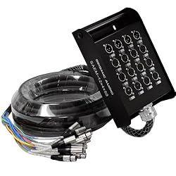 Seismic Audio - 12 Channel XLR SNAKE CABLE 50' long